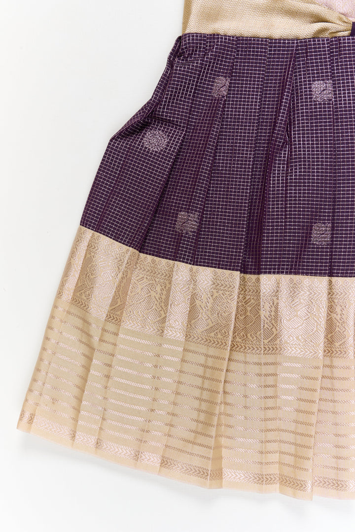 The Nesavu Girls Kanchi Silk Frock Girls Kanchi Silk Frock for Weddings and Traditional Functions Nesavu Nesavu girls kanchi silk frock for weddings and traditional festive celebrations