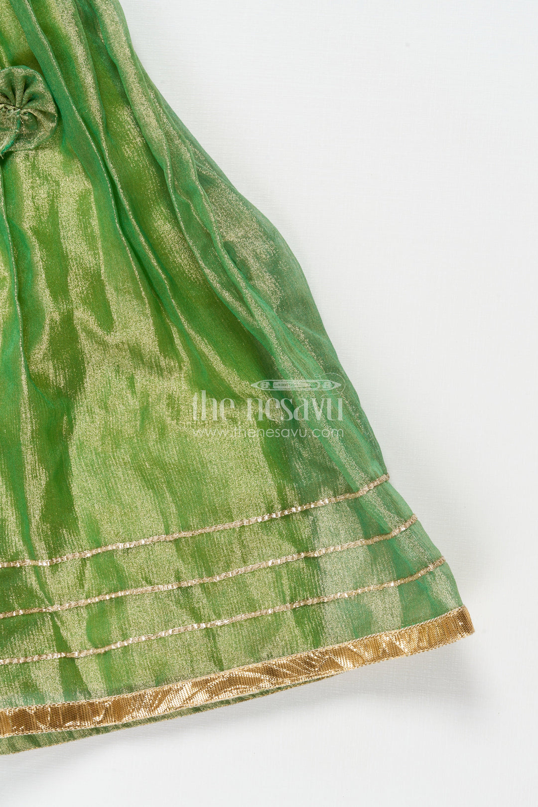 The Nesavu Girls Lehenga Choli Girls Lehenga Choli for Birthday Parties and Family Occasions Nesavu Nesavu girls lehenga choli for birthdays and festive events with chinon silk and designer yoke