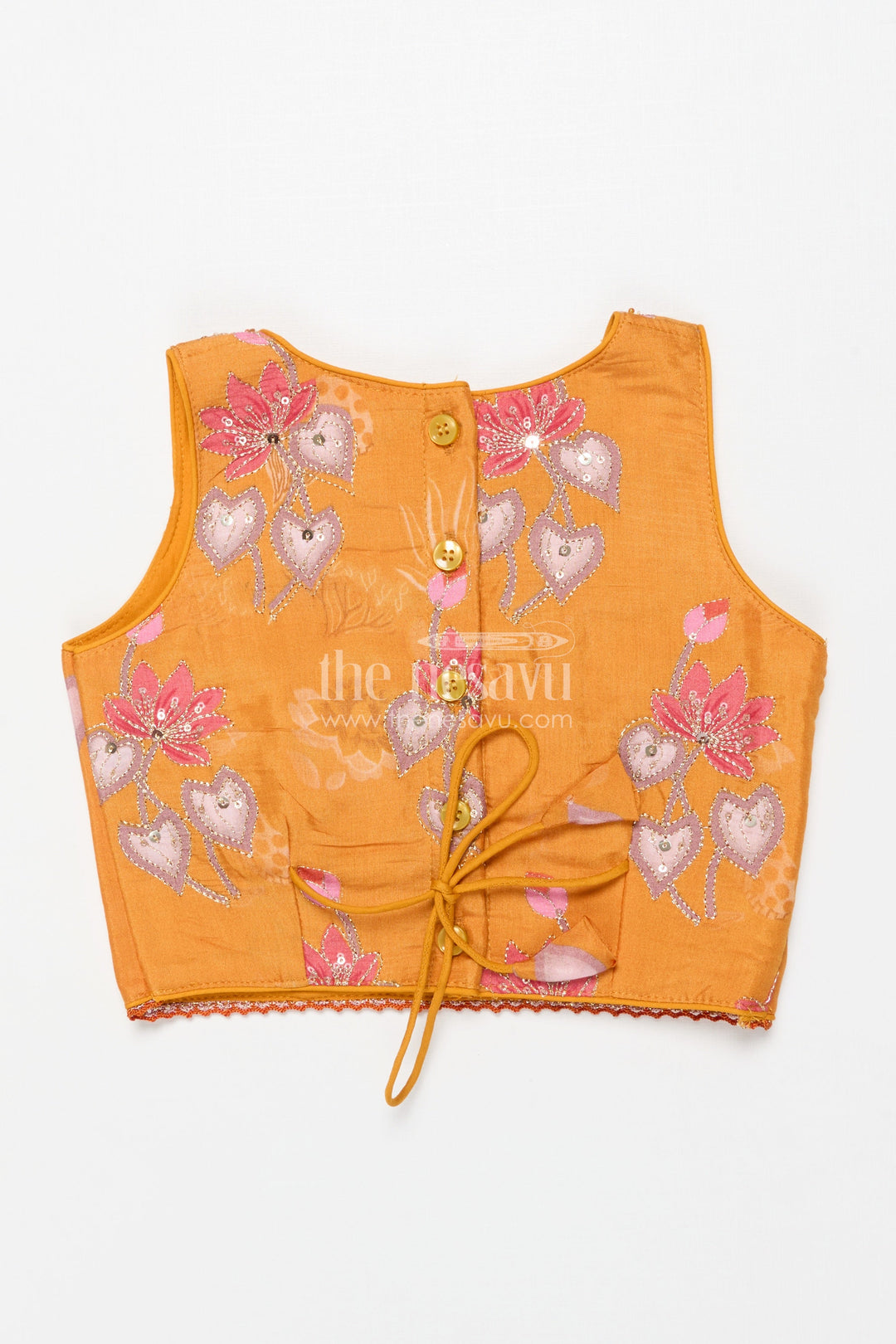 The Nesavu Girls Lehenga Choli Girls Lehenga Choli for Birthday Parties and School Cultural Days Nesavu Nesavu georgette printed girls lehenga choli with sequin embroidery for birthdays and cultural events