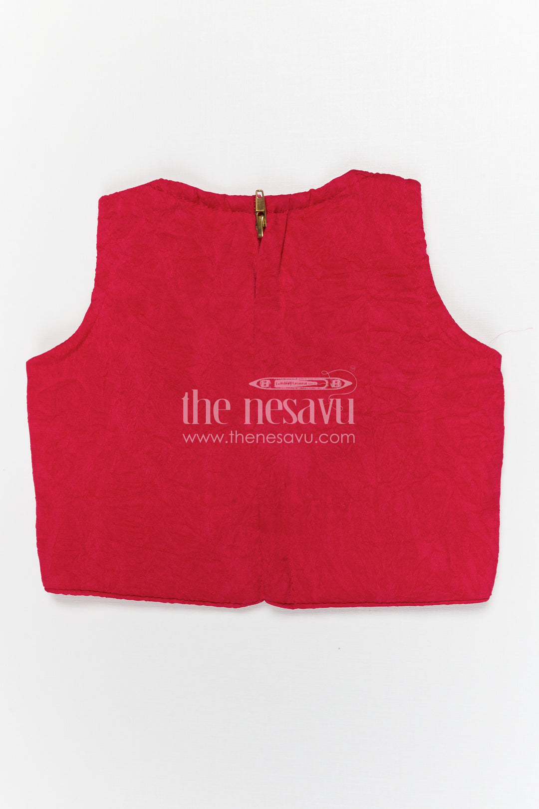 The Nesavu Girls Lehenga Choli Girls Lehenga Choli for Festive Celebrations and Birthday Parties Nesavu Nesavu Girls Textured Viscose Silk Lehenga Choli With Embroidered Yoke For Festive Celebrations