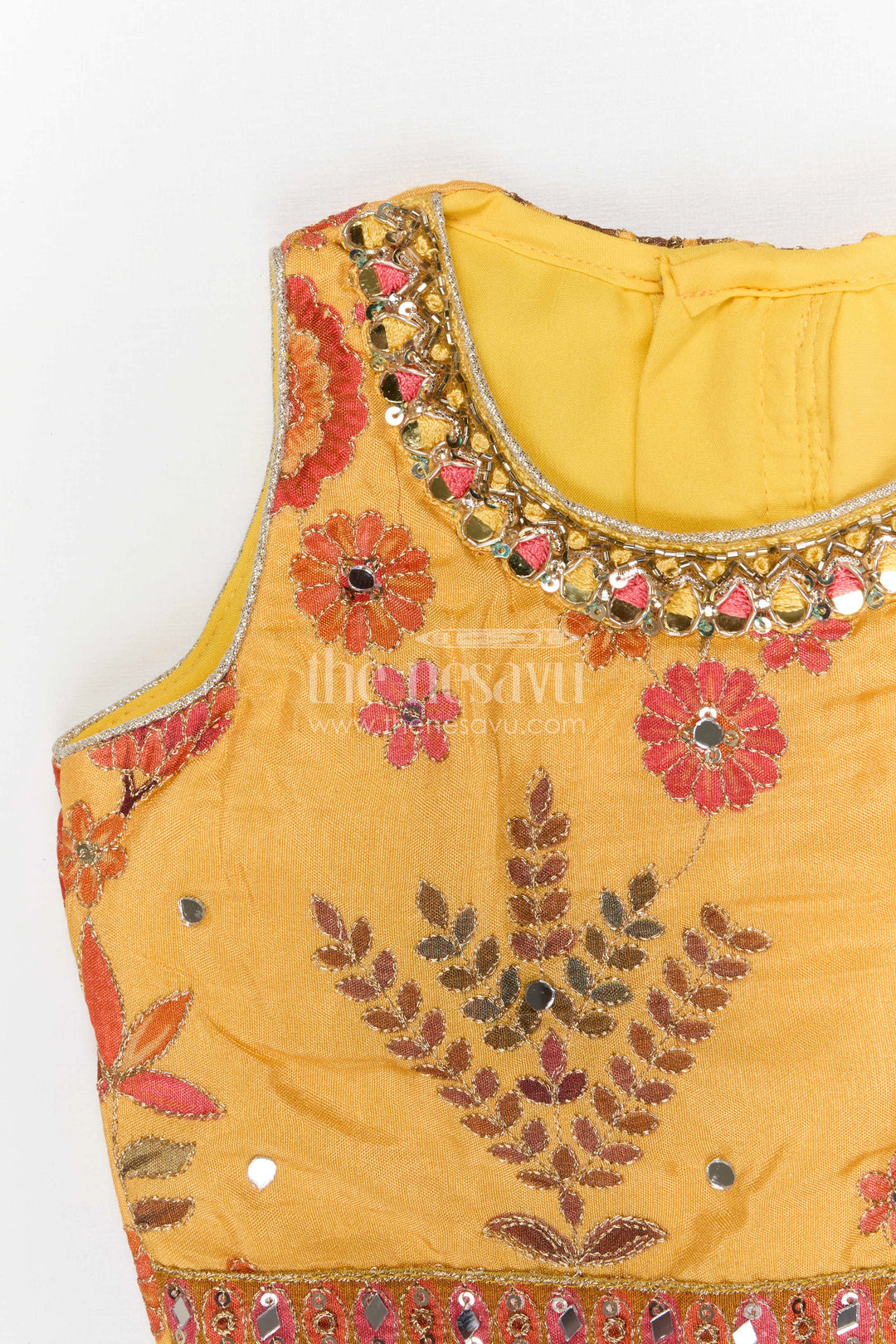 The Nesavu Girls Lehenga Choli Girls Lehenga Choli for Festive Occasions and Family Celebrations Nesavu Nesavu girls viscose silk printed lehenga choli for festive occasions weddings and family celebrations