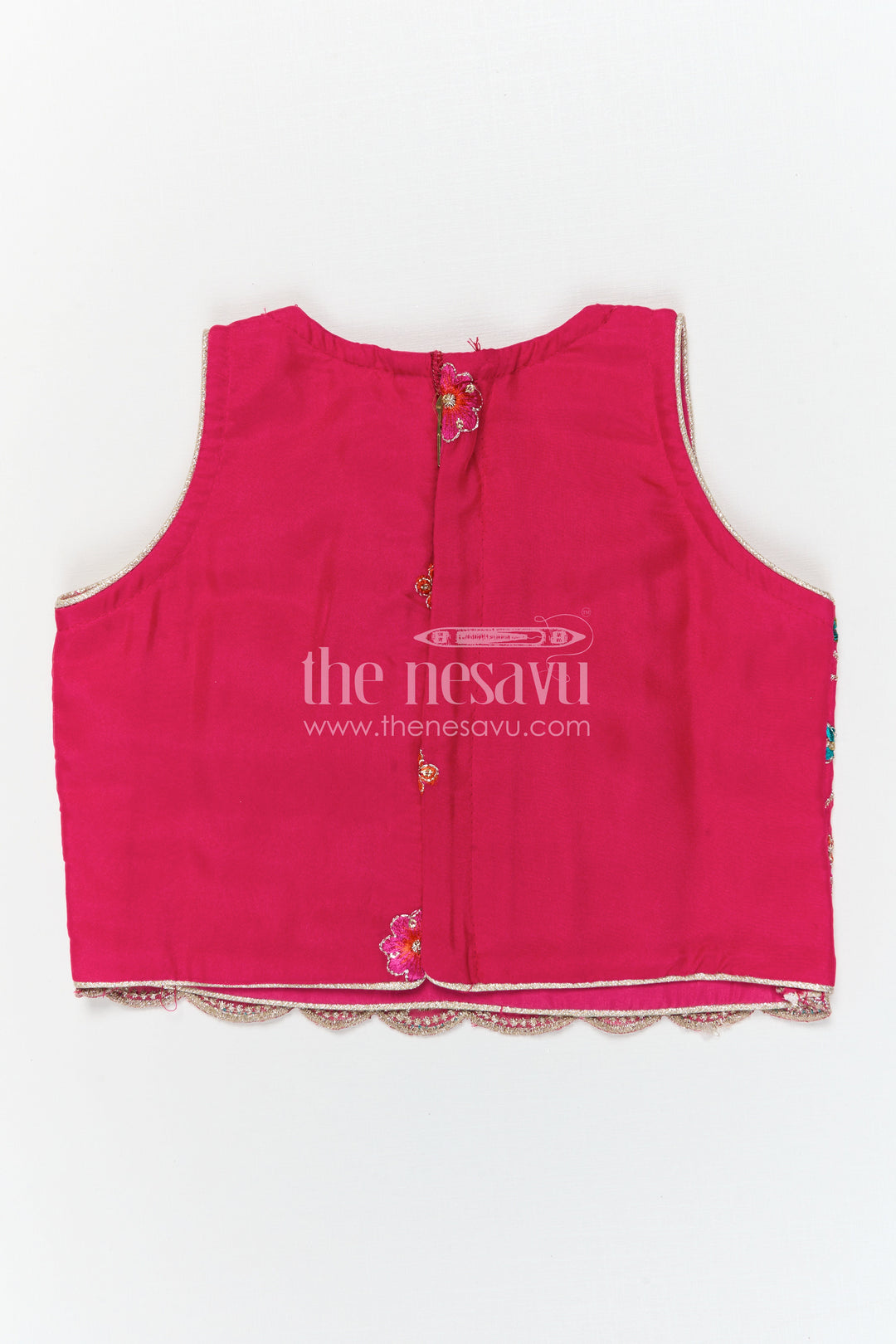The Nesavu Girls Lehenga Choli Girls Lehenga Choli for Wedding Celebrations and Festive Occasions Nesavu Nesavu Girls Viscose Silk Lehenga Choli With Designer Embroidery For Weddings And Festive Celebrations