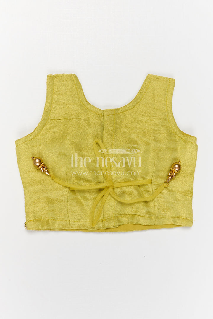 The Nesavu Girls Lehenga Choli Girls Lehenga Choli for Weddings and Diwali Celebrations Nesavu Nesavu Girls Lehenga Choli For Weddings And Festive Wear With Viscose Silk And Designer Embroidery