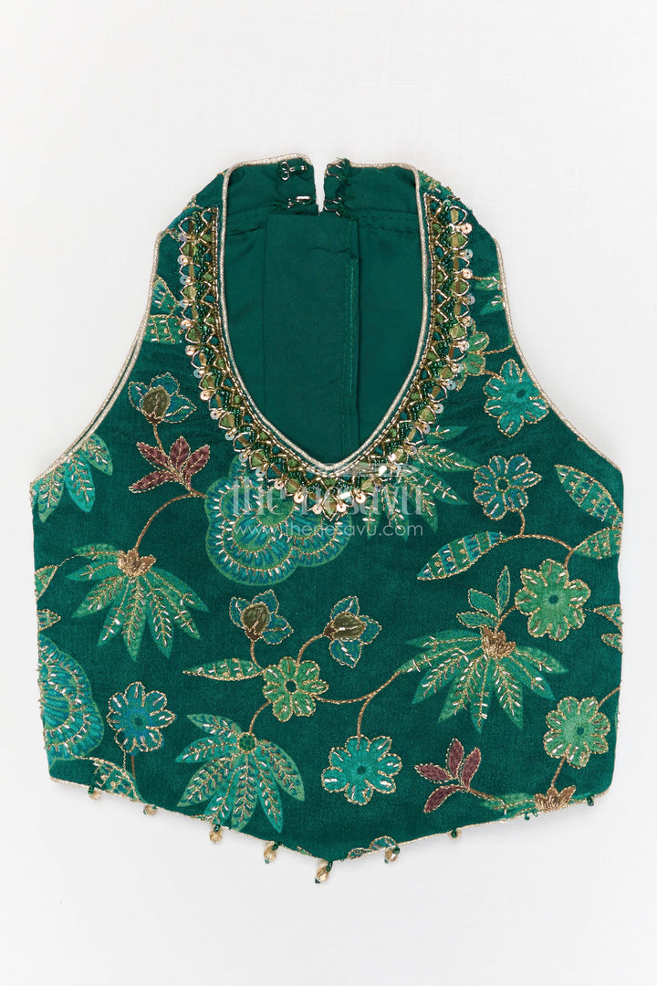 The Nesavu Girls Lehenga Choli Girls Lehenga Choli for Weddings and Festival Celebrations Nesavu Nesavu girls georgette embroidered lehenga choli for weddings festive celebrations and special occasions