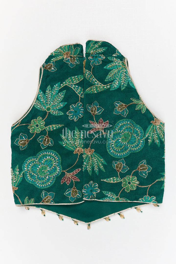 The Nesavu Girls Lehenga Choli Girls Lehenga Choli for Weddings and Festival Celebrations Nesavu Nesavu girls georgette embroidered lehenga choli for weddings festive celebrations and special occasions