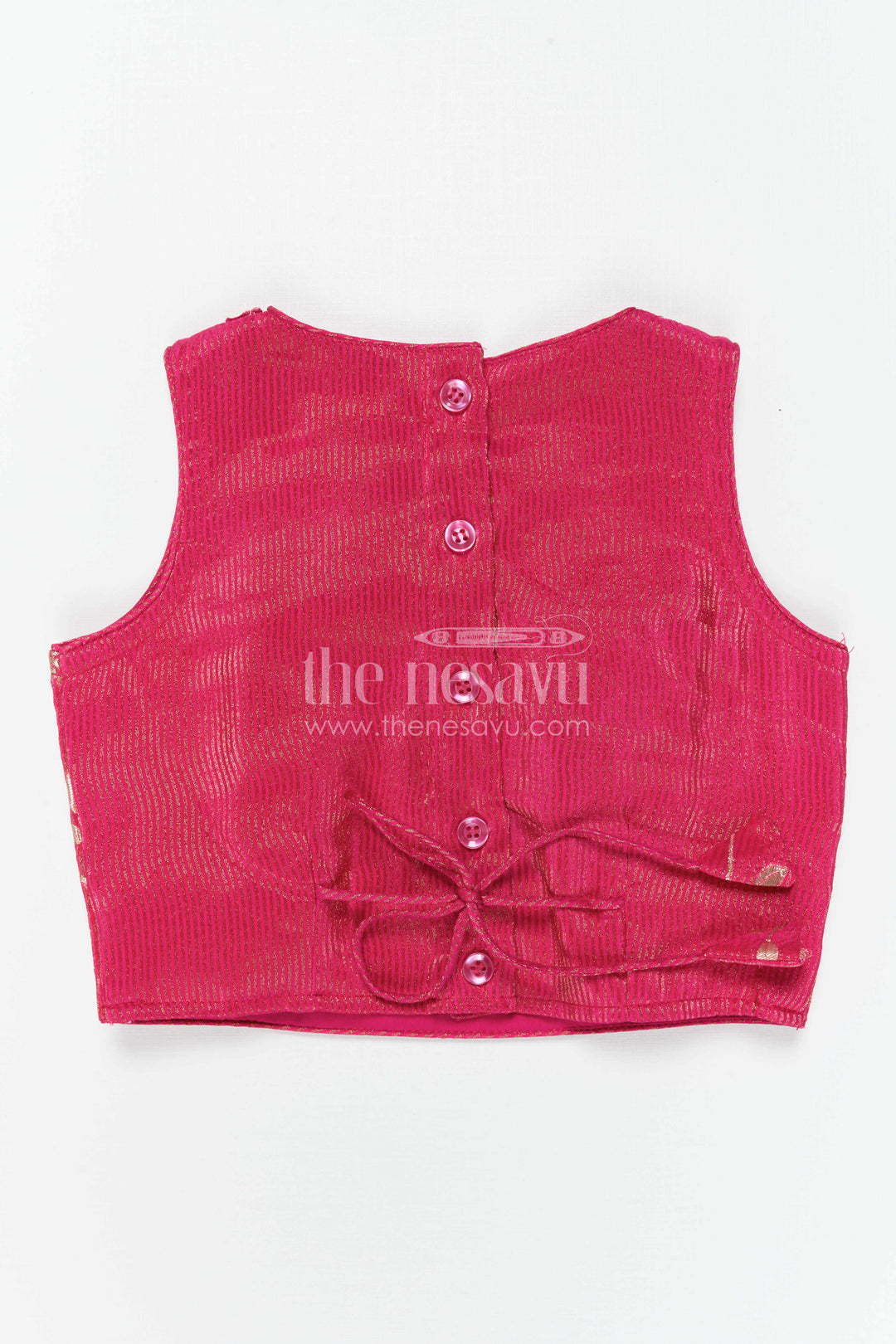 The Nesavu Girls Lehenga Choli Girls Lehenga Choli for Weddings and Festival Family Celebrations Nesavu Nesavu Girls Lehenga Choli With Embroidered Yoke For Weddings And Festive Celebrations