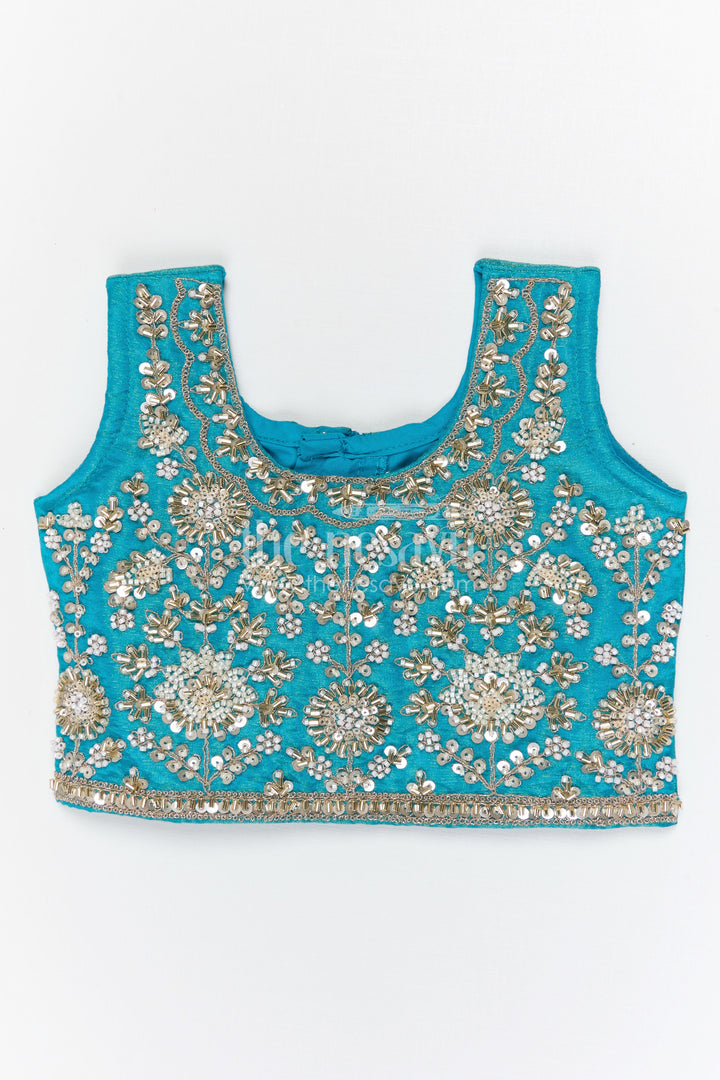 The Nesavu Girls Lehenga Choli Girls Lehenga Choli for Weddings and Festive Family Functions Nesavu Nesavu girls lehenga choli for weddings festive celebrations viscose silk outfit with designer embroidery