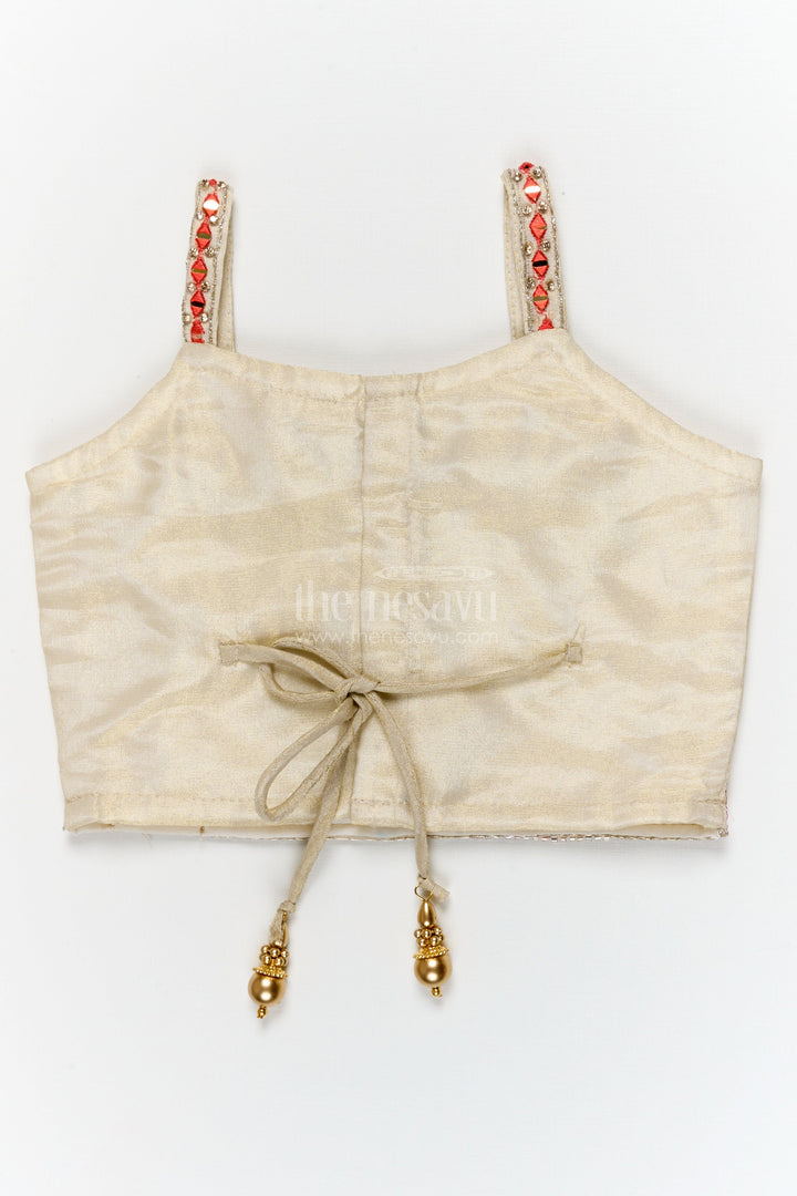 The Nesavu Girls Lehenga Choli Girls Lehenga Choli for Weddings and Festive Occasions Nesavu Nesavu girls lehenga choli for weddings and festive occasions with designer embroidery