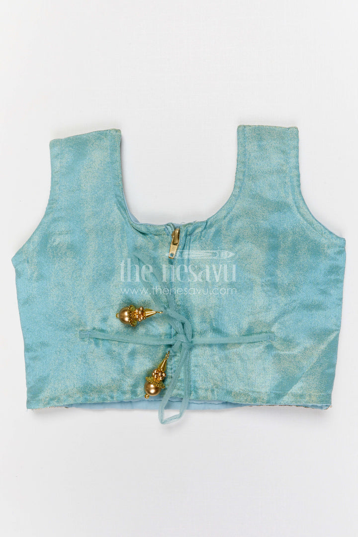 The Nesavu Girls Lehenga Choli Girls Lehenga Choli for Weddings and Function Nesavu Nesavu girls festive lehenga choli for weddings and celebrations viscose silk outfit with designer embroidery