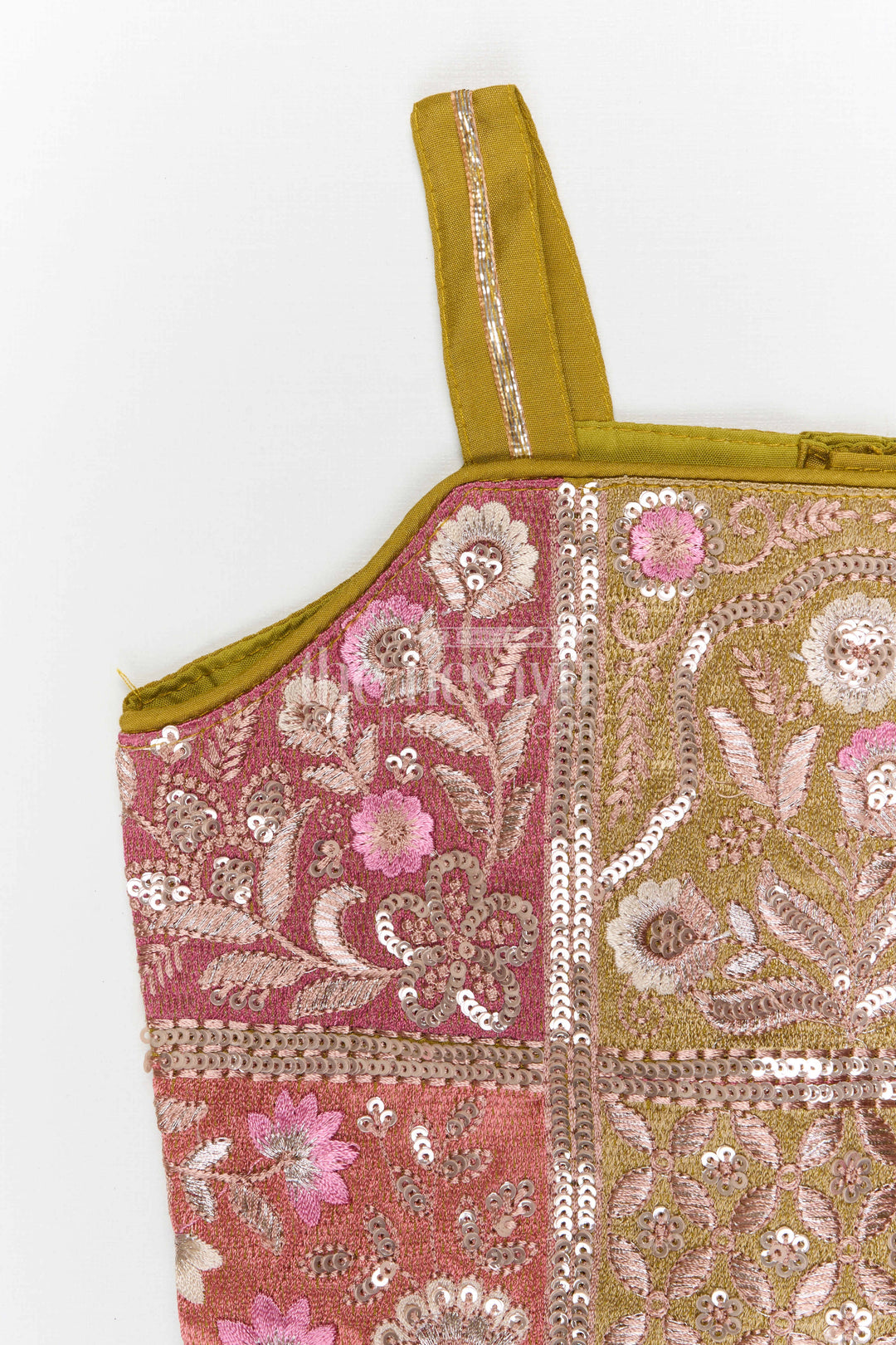 The Nesavu Girls Lehenga Choli Girls Lehenga Choli for Weddings and Pongal Celebrations Nesavu Nesavu girls modal silk lehenga choli for weddings and festive celebrations with embroidered yoke