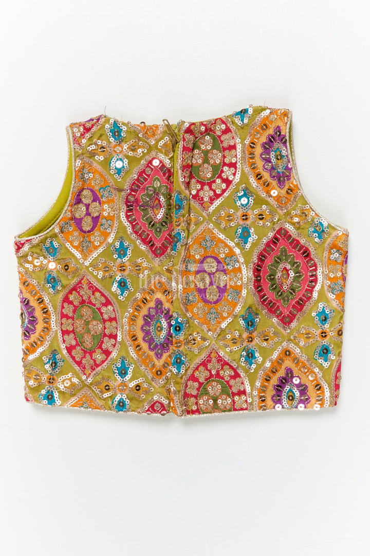 The Nesavu Girls Lehenga Choli Girls Lehenga Choli for Weddings and Traditional Family Functions Nesavu Nesavu girls lehenga choli for weddings and traditional celebrations with embroidered blouse