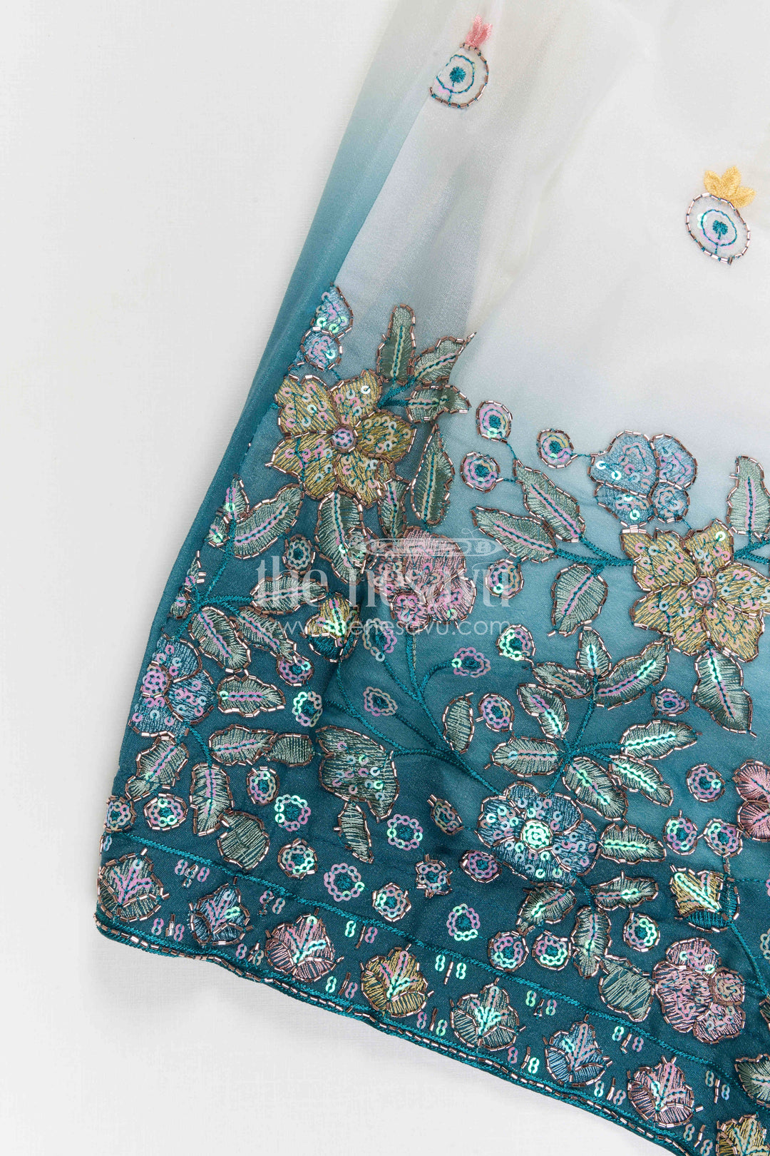 The Nesavu Girls Lehenga Choli Girls Lehenga Choli Set for Festive Functions and Traditional Celebrations Nesavu Nesavu Girls Lehenga Choli For Festive Occasions With Georgette Fabric And Designer Embroidery Yoke