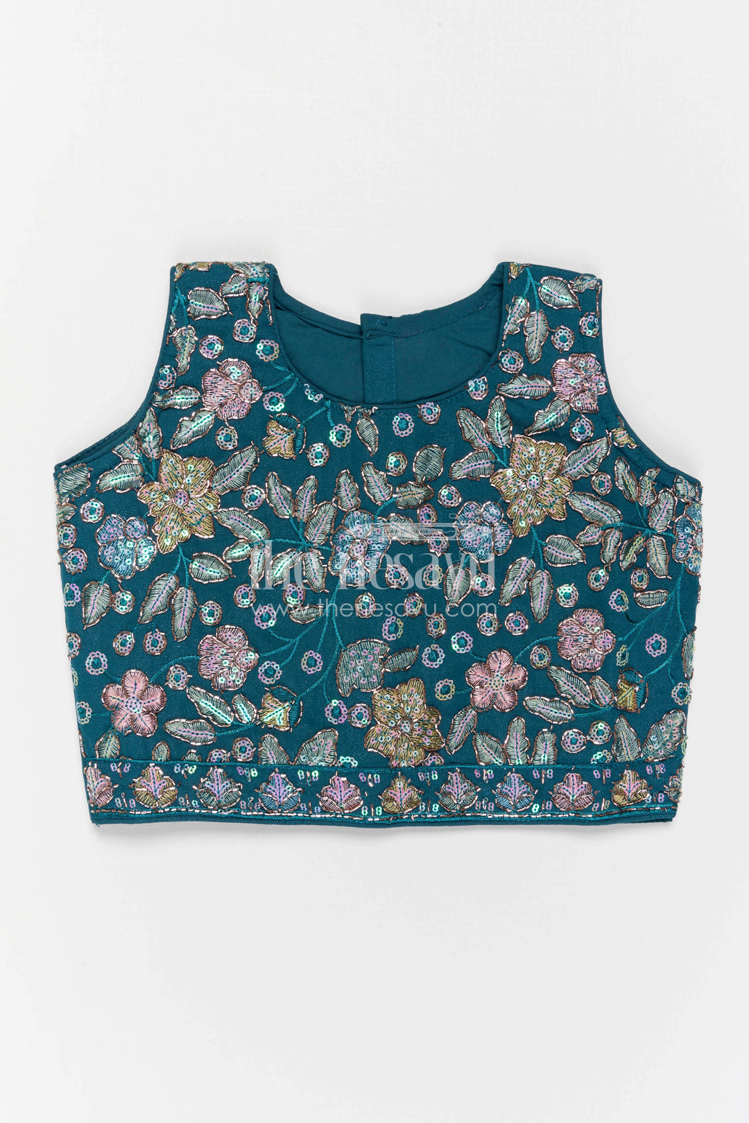 The Nesavu Girls Lehenga Choli Girls Lehenga Choli Set for Festive Functions and Traditional Celebrations Nesavu Nesavu Girls Lehenga Choli For Festive Occasions With Georgette Fabric And Designer Embroidery Yoke