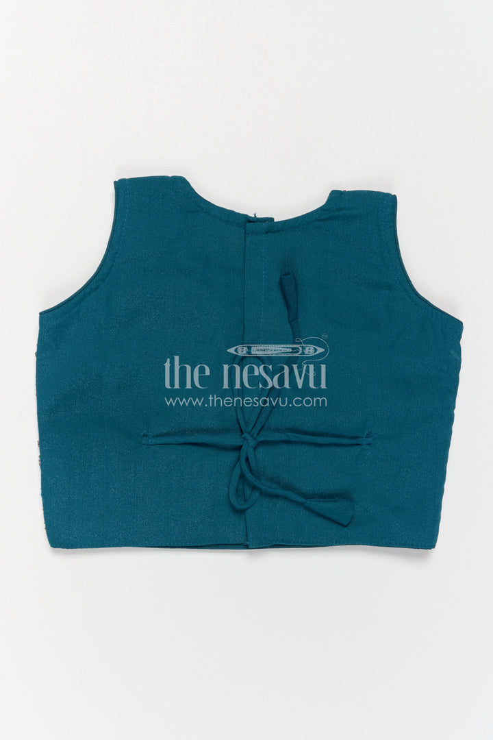 The Nesavu Girls Lehenga Choli Girls Lehenga Choli Set for Festive Functions and Traditional Celebrations Nesavu Nesavu Girls Lehenga Choli For Festive Occasions With Georgette Fabric And Designer Embroidery Yoke