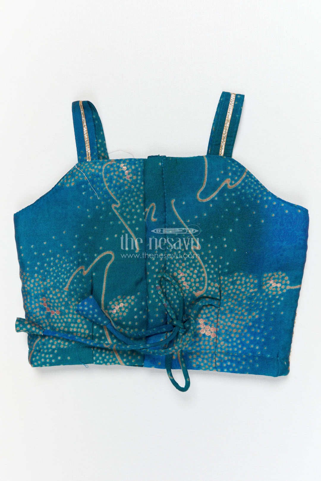 The Nesavu Girls Ethnic Lehenga Girls Lehenga Choli Set with Mirror Embroidery for Weddings and Parties Nesavu Nesavu girls festive lehenga set with mirror embroidered blouse and modal silk flared skirt