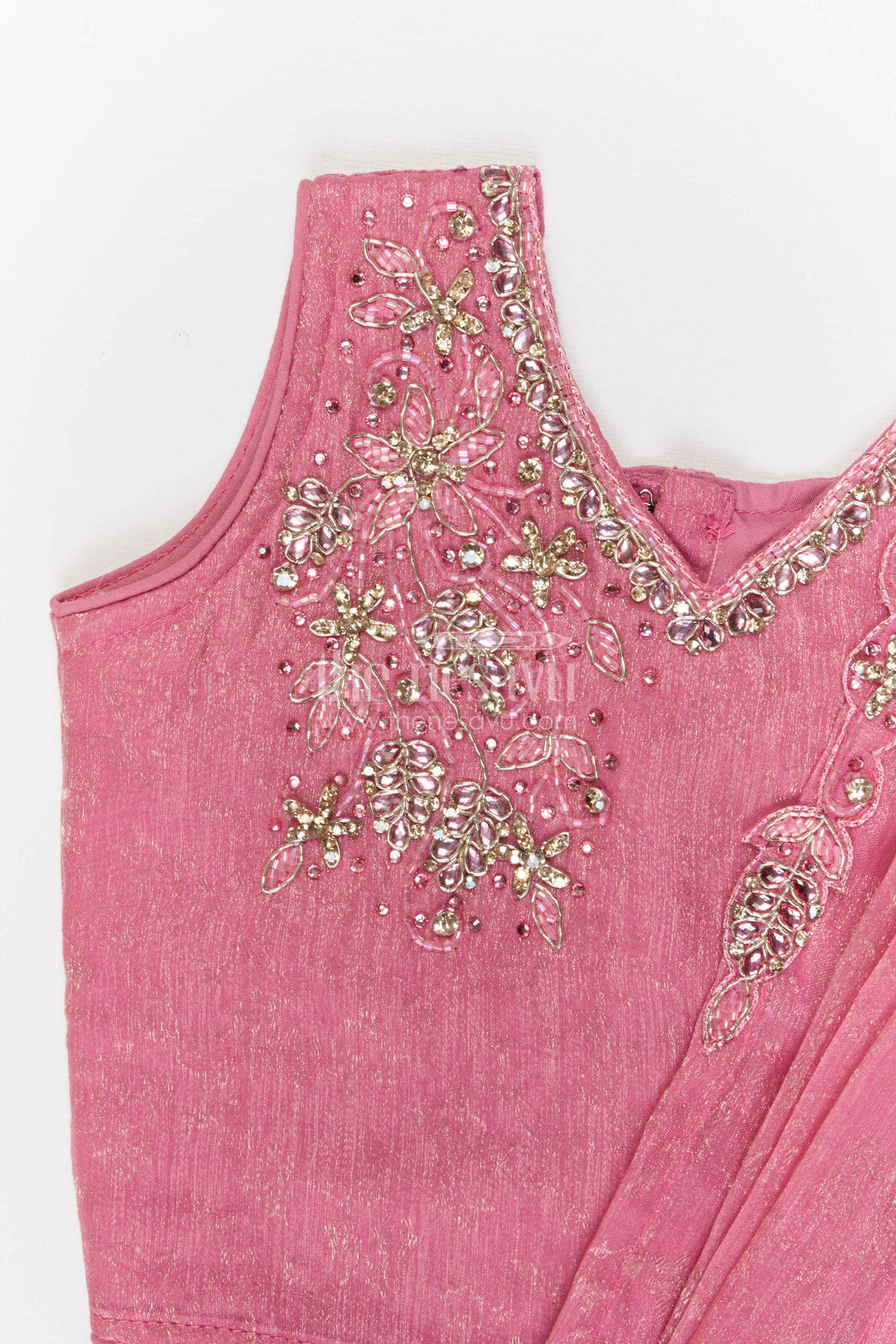 The Nesavu Girls Fancy Lehenga Girls Lehenga for Weddings and Festive Celebrations Nesavu Nesavu girls tissue organza lehenga for weddings festive celebrations and special occasions