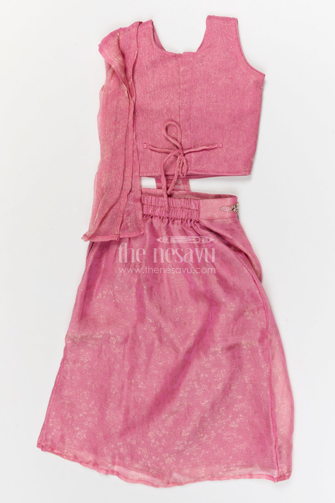 The Nesavu Girls Fancy Lehenga Girls Lehenga for Weddings and Festive Celebrations Nesavu Nesavu girls tissue organza lehenga for weddings festive celebrations and special occasions