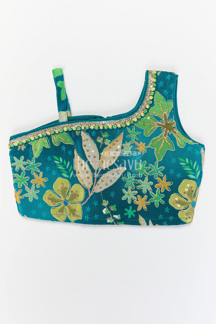 The Nesavu Girls Fancy Lehenga Girls Lehenga Set for Cultural Celebrations and Festive Family Events Nesavu Nesavu Girls Viscose Silk Lehenga Set With Designer Embroidery For Festive Events And Cultural Celebrations