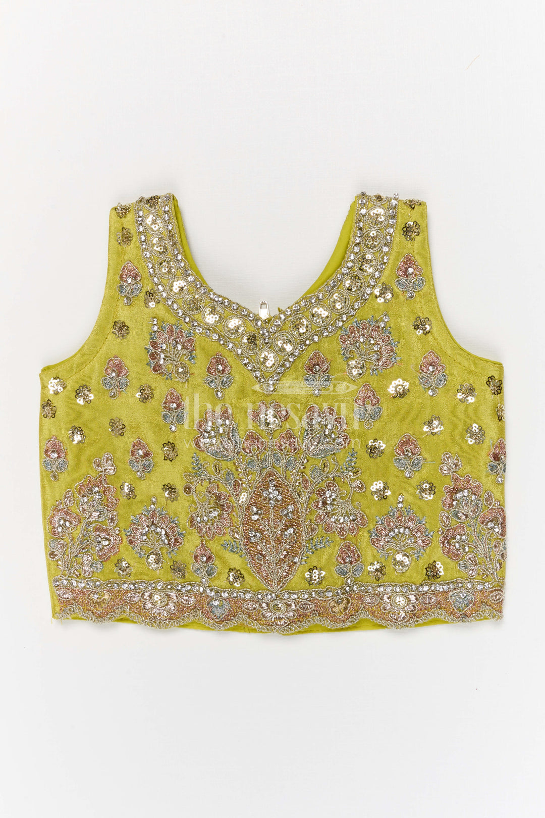 The Nesavu Girls Ethnic Lehenga Girls Lehenga Set for Weddings and Festive Celebrations for Events Nesavu Nesavu girls festive lehenga set for weddings and celebrations viscose silk outfit with designer embroidery