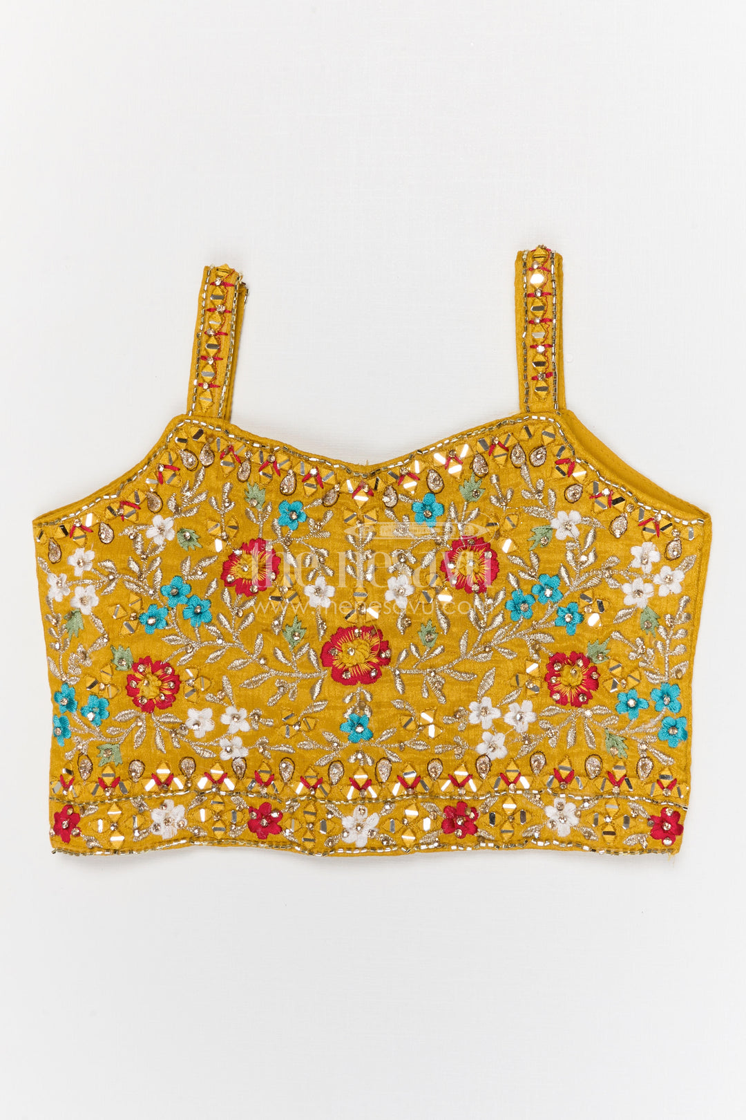 The Nesavu Girls Fancy Lehenga Girls Lehenga Set for Weddings and Festive Celebrations Nesavu Nesavu girls festive lehenga set for weddings and celebrations viscose silk outfit with designer yoke