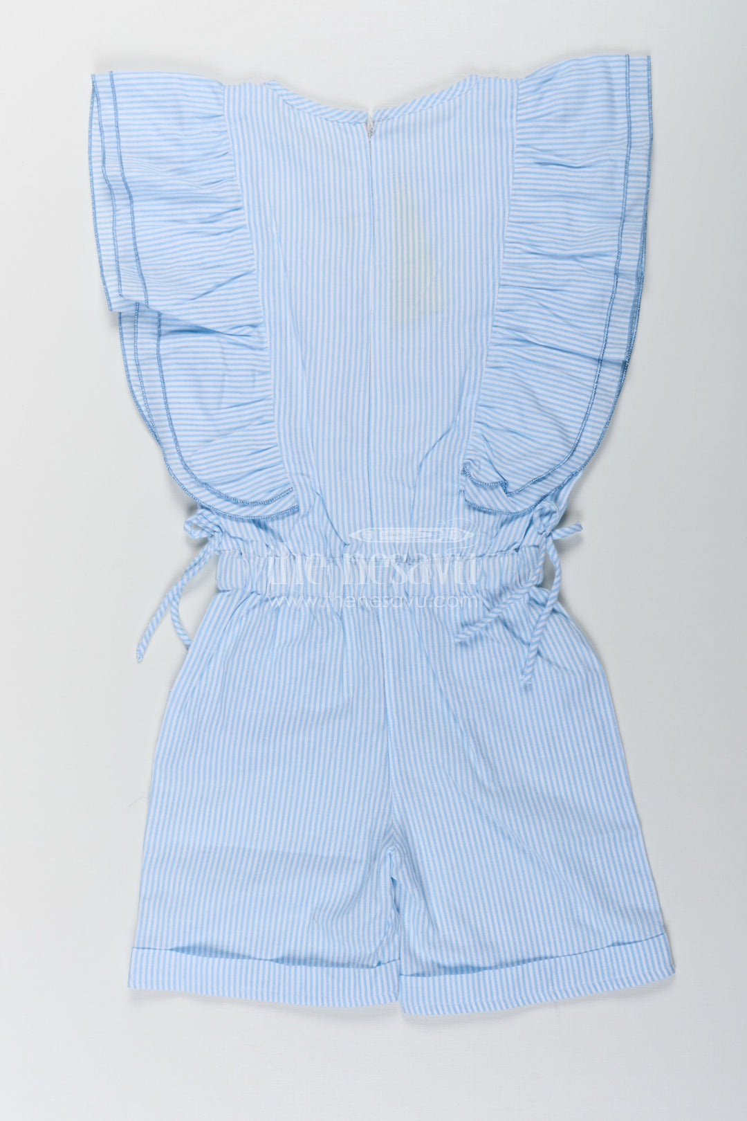 The Nesavu Girls Cotton Frock Girls Night Frock in Soft Cotton with Striped Pattern and Sequin Teddy Bear Design Nesavu Girls Night Frock Soft Cotton Striped Pattern Sequin Teddy Bear Design | The Nesavu