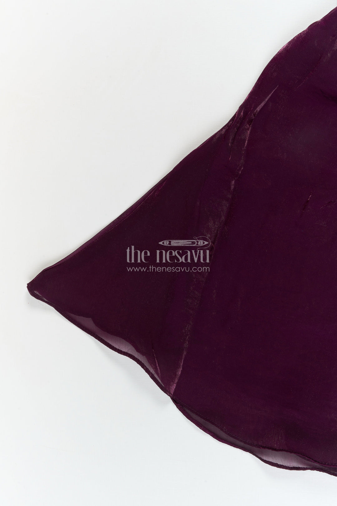 The Nesavu Girls Sharara / Plazo Set Girls Organza Plazo Set with Sequin Blouse for Receptions and Party Wear Nesavu Nesavu girls organza plazo set with floral embroidered blouse and dupatta for party and reception wear