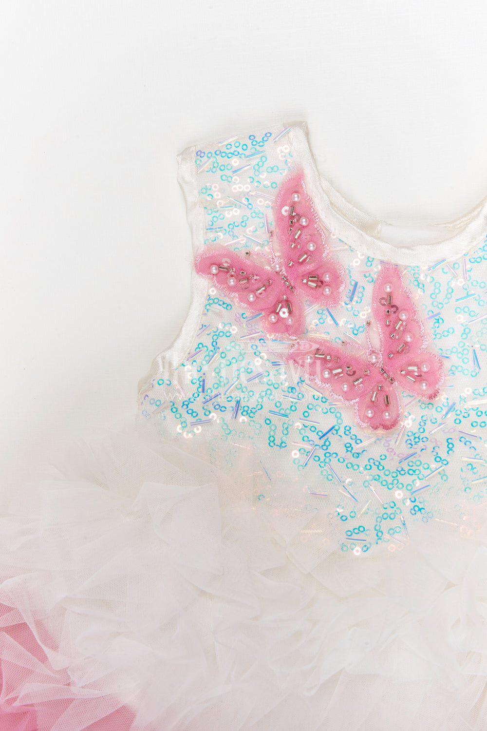 The Nesavu Girls Fancy Party Frock Girls Party Frock for Birthdays and Festive Celebrations Nesavu Nesavu girls soft net fancy party frock for birthdays and festive celebrations with embroidered yoke