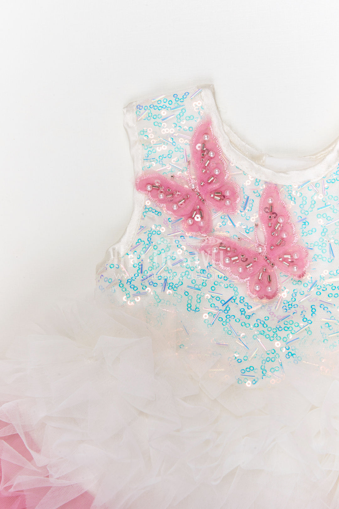 The Nesavu Girls Fancy Party Frock Girls Party Frock for Birthdays and Festive Celebrations Nesavu Nesavu girls soft net fancy party frock for birthdays and festive celebrations with embroidered yoke