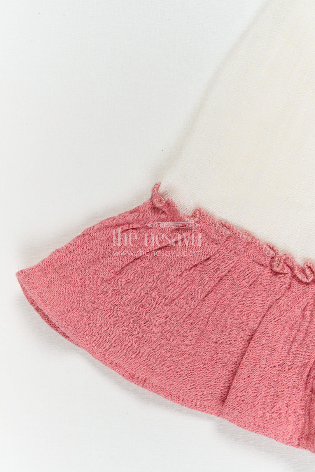 The Nesavu Girls Cotton Frock Girls Party Frock for Birthdays and Special Celebrations Nesavu Nesavu Girls Party Frock For Birthdays And Celebrations With Muslin Cotton Layered Flared Design