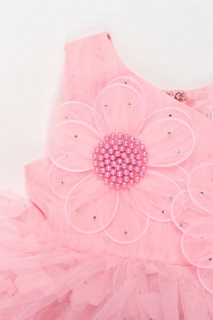 The Nesavu Girls Fancy Party Frock Girls Party Frock for Birthdays and Twirling Celebrations Nesavu Nesavu girls net party frock birthdays twirl-friendly celebrations