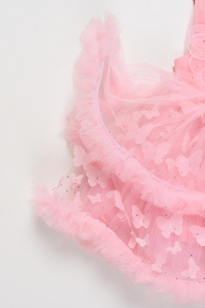 The Nesavu Girls Fancy Party Frock Girls Party Frock for Birthdays and Twirling Celebrations Nesavu Nesavu girls net party frock birthdays twirl-friendly celebrations