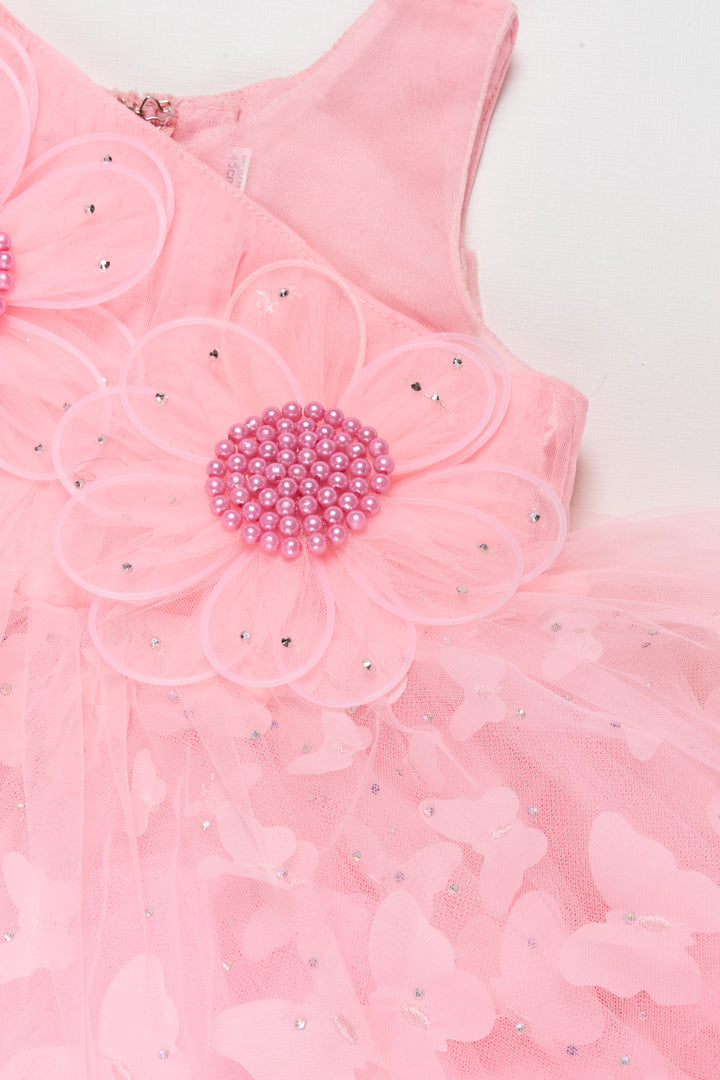 The Nesavu Girls Fancy Party Frock Girls Party Frock for Birthdays and Twirling Celebrations Nesavu Nesavu girls net party frock birthdays twirl-friendly celebrations