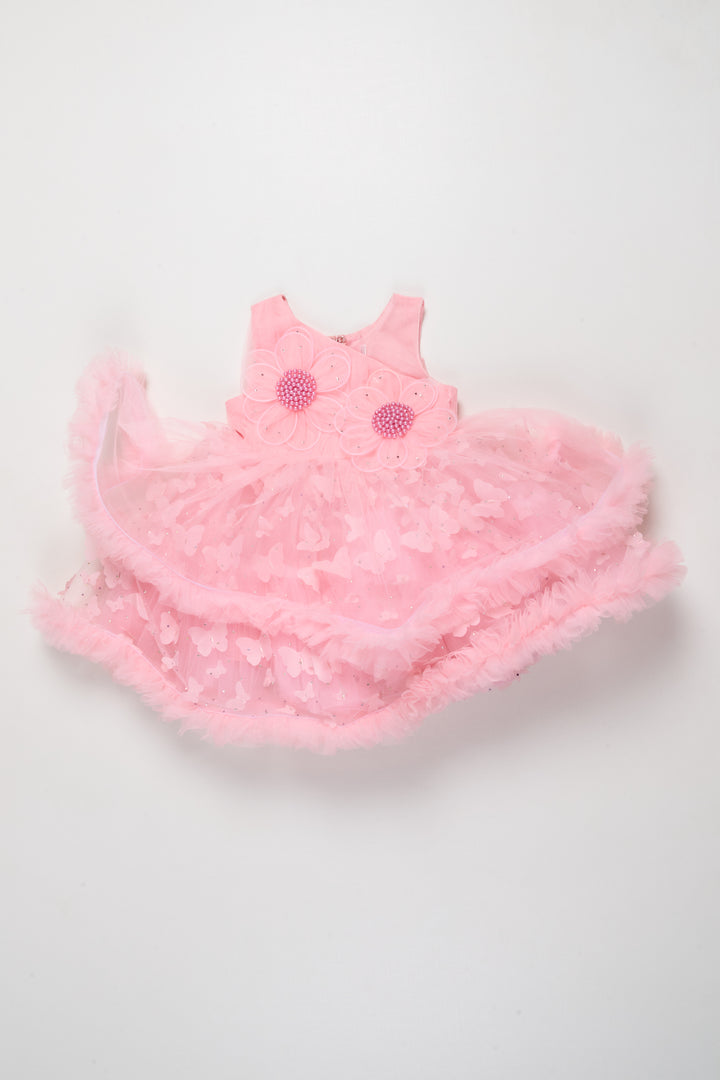 The Nesavu Girls Fancy Party Frock Girls Party Frock for Birthdays and Twirling Celebrations Nesavu Nesavu girls net party frock birthdays twirl-friendly celebrations