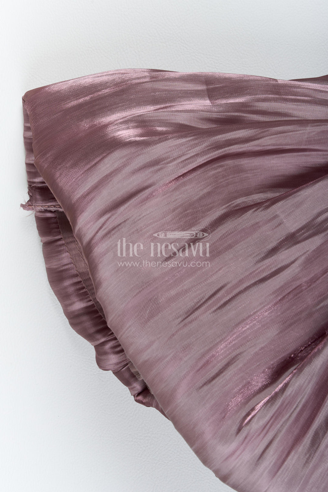 The Nesavu Girls Fancy Party Frock Girls Party Frock in Brown with Woven Texture Nesavu Nesavu Girls Party Frock With Woven Texture For Weddings And Family