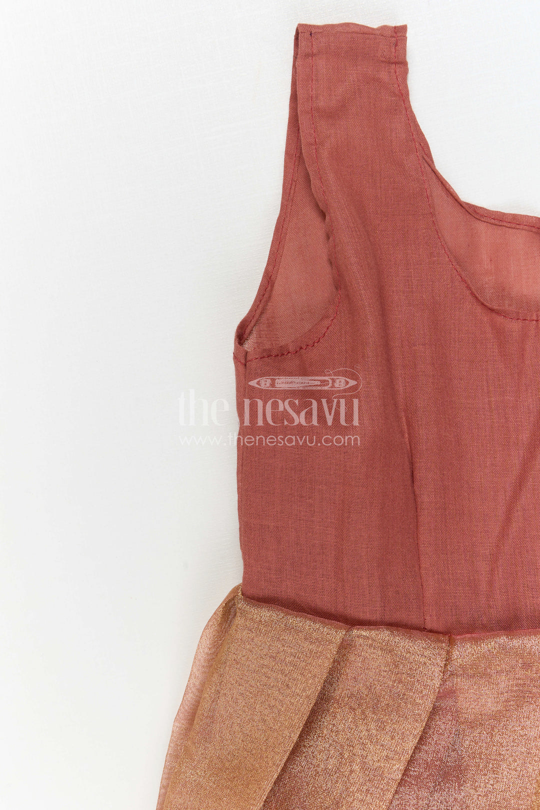The Nesavu Pattu Pavadai Girls Pattu Pavadai for Festive Functions and Temple Celebrations Nesavu Nesavu Girls Pattu Pavadai For Festive Functions And Temple Celebrations With Semi Banaras Art Silk Design