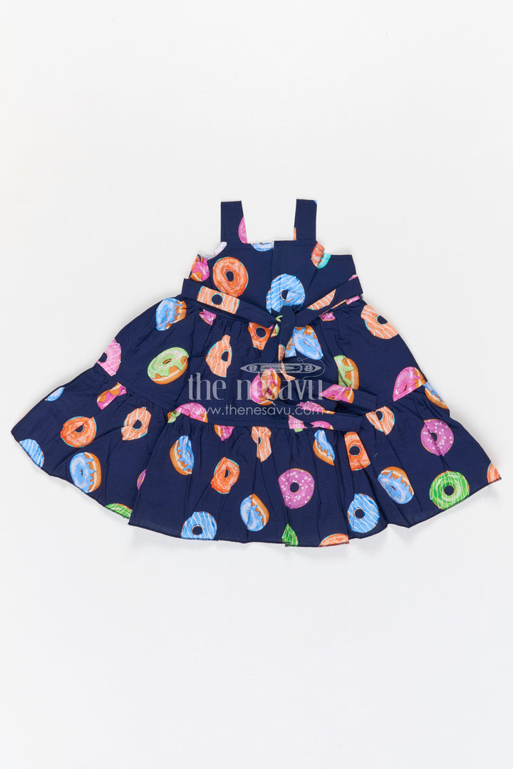The Nesavu Girls Cotton Frock Girls Printed Party Frock for Birthdays and Festive Outings Nesavu Nesavu girls bubble crepe printed frock for birthday parties festive outings and fun celebrations