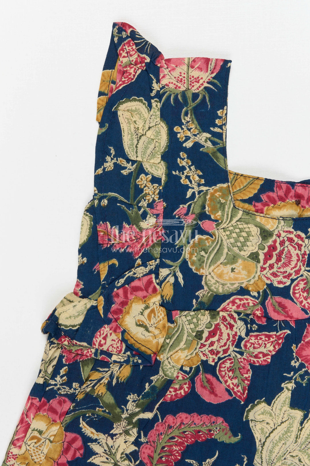 The Nesavu Girls Co-Ord Sets Girls Printed Wide Leg Pants Set for Weekend Outings Nesavu Nesavu Girls Printed Cotton Wide Leg Co Ord Set For Weekend Outings