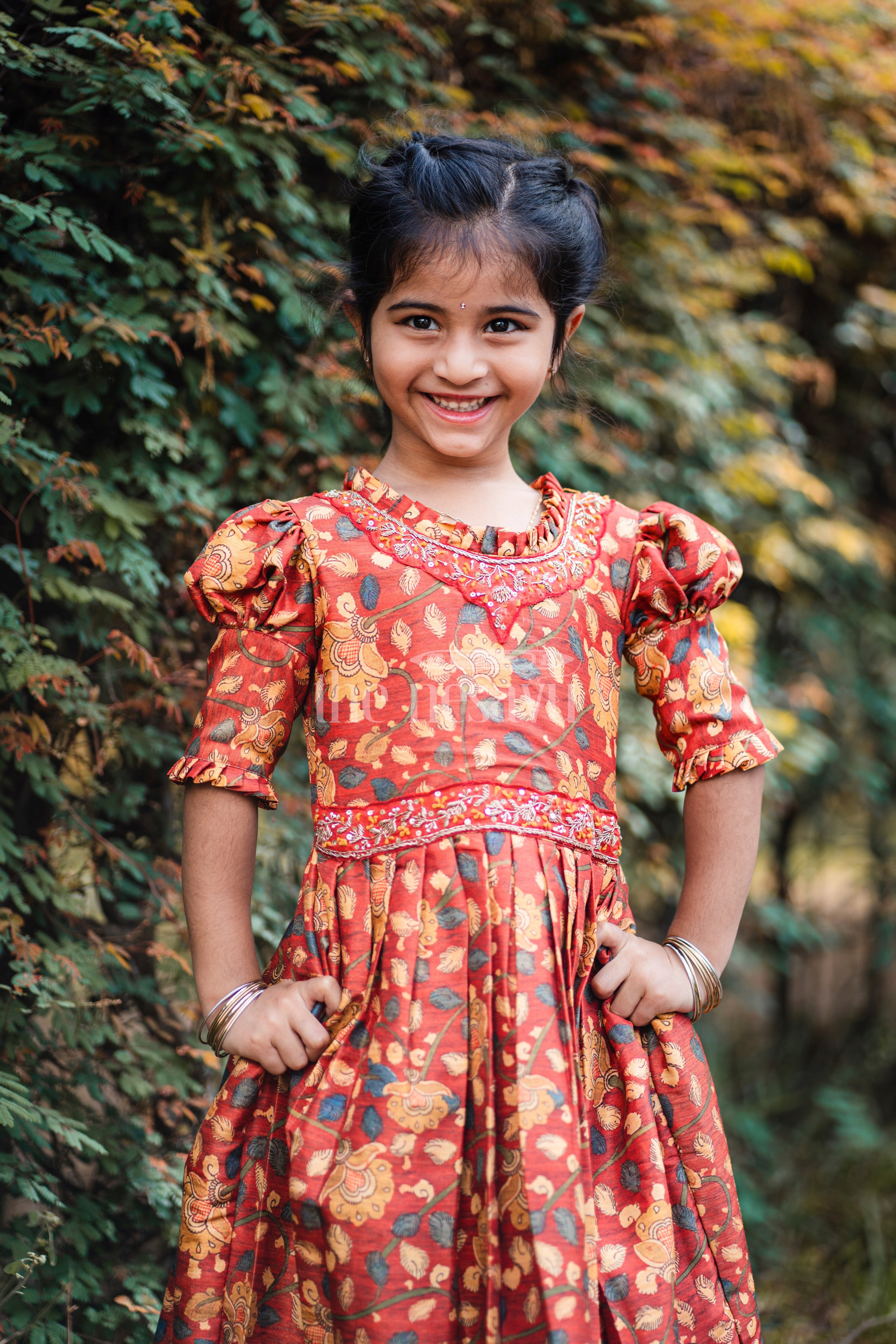 Kalamkari dress designs momma pinterest