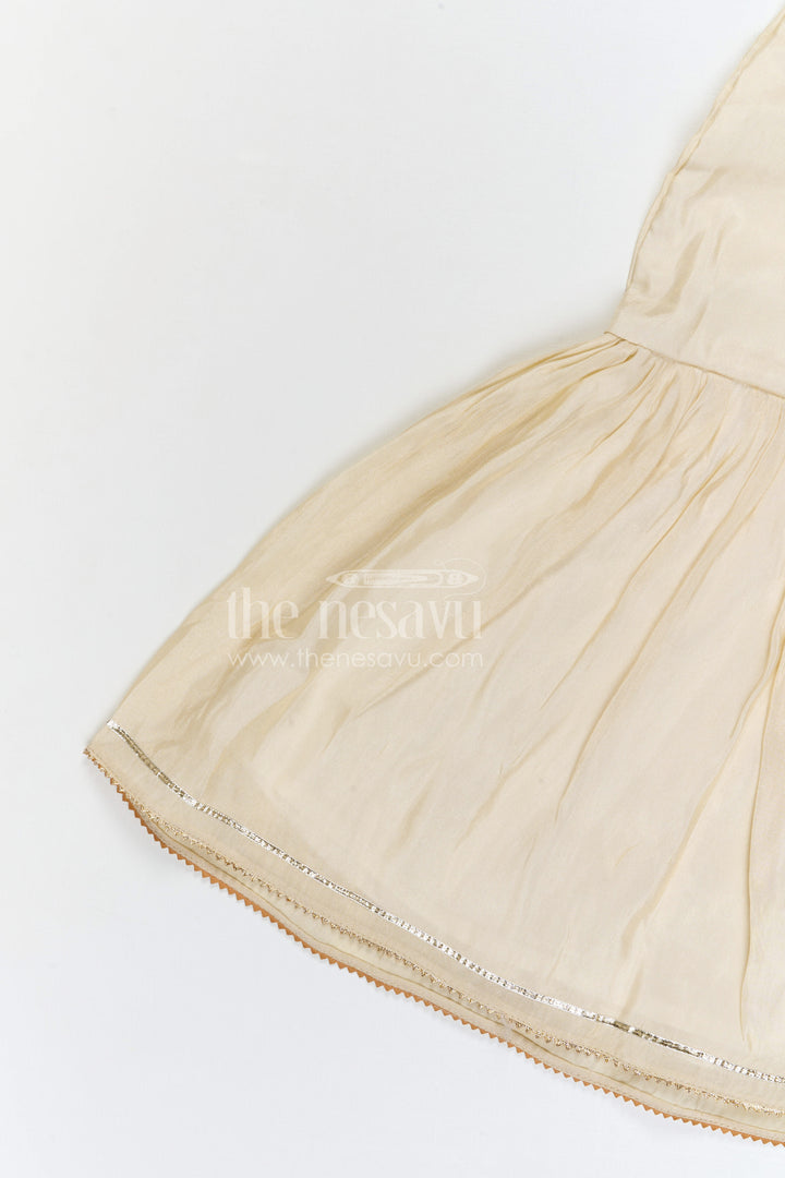 The Nesavu Girls Sharara / Plazo Set Girls Sharara Palazzo Set for Festive Occasions and Wedding Celebrations Nesavu Nesavu girls viscose silk sharara palazzo set with embroidered yoke for festive and wedding occasions