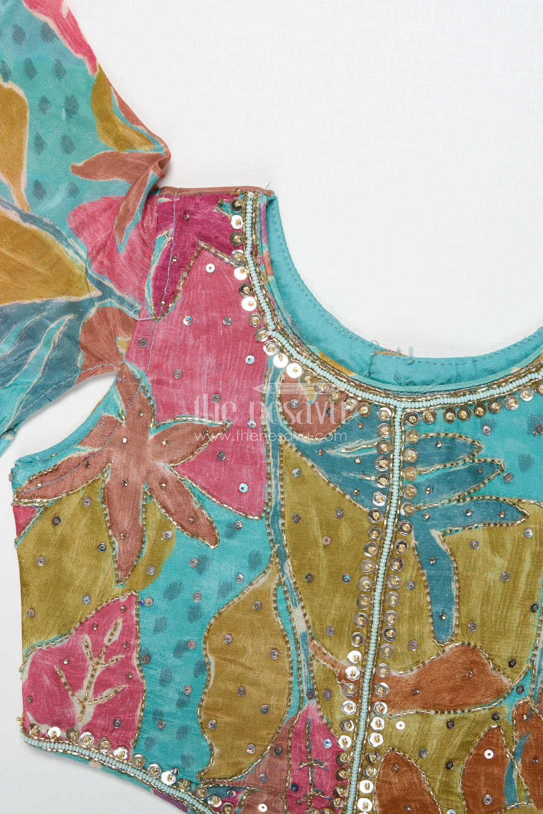 The Nesavu Girls Sharara / Plazo Set Girls Sharara Set for Festive Celebrations and Family Occasions Nesavu Nesavu girls sharara set with digital print in georgette for festivals and weddings