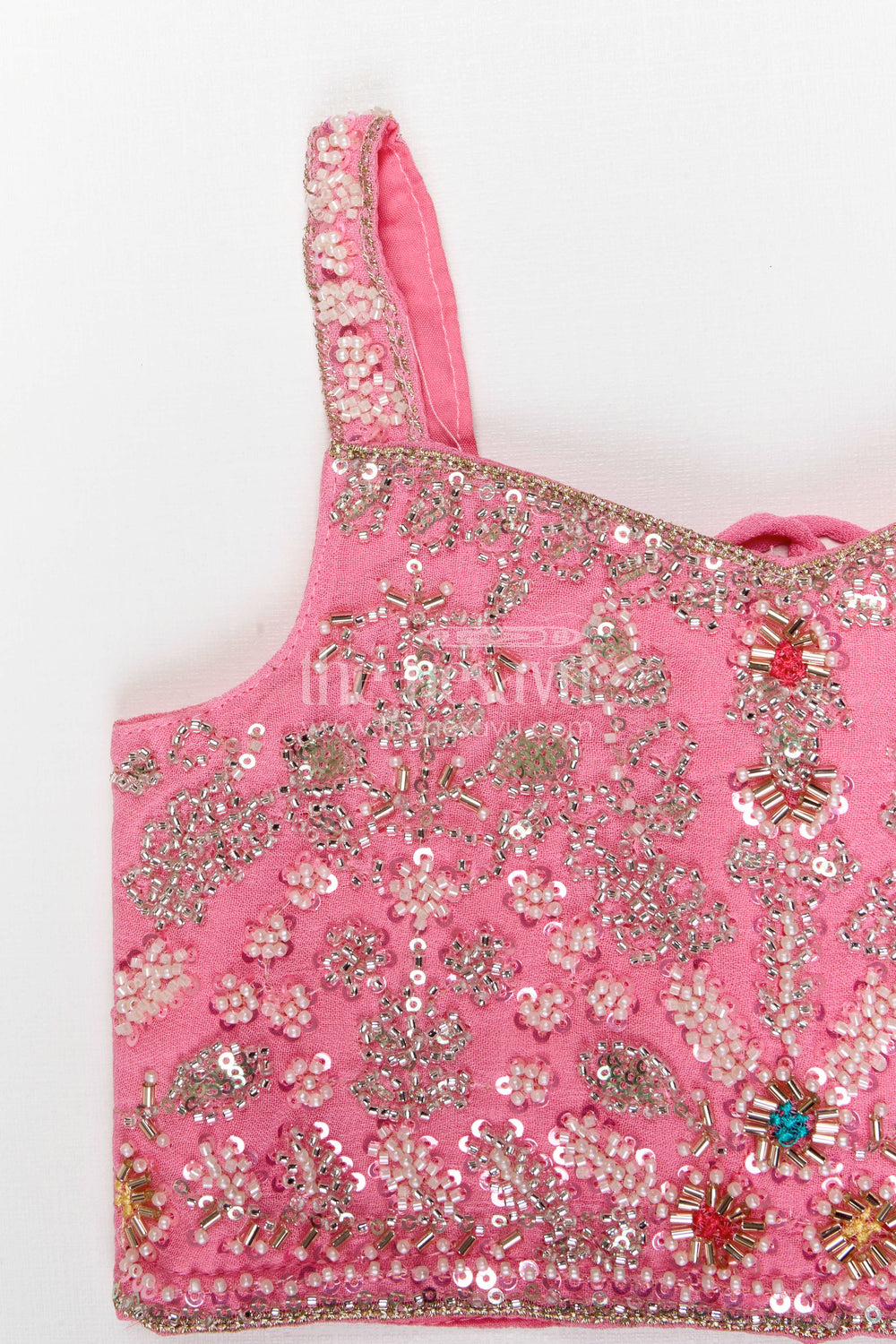 The Nesavu Girls Sharara / Plazo Set Girls Sharara Set for Festive Celebrations and Family Weddings Nesavu Nesavu girls sharara set for weddings and festive celebrations georgette outfit with designer yoke