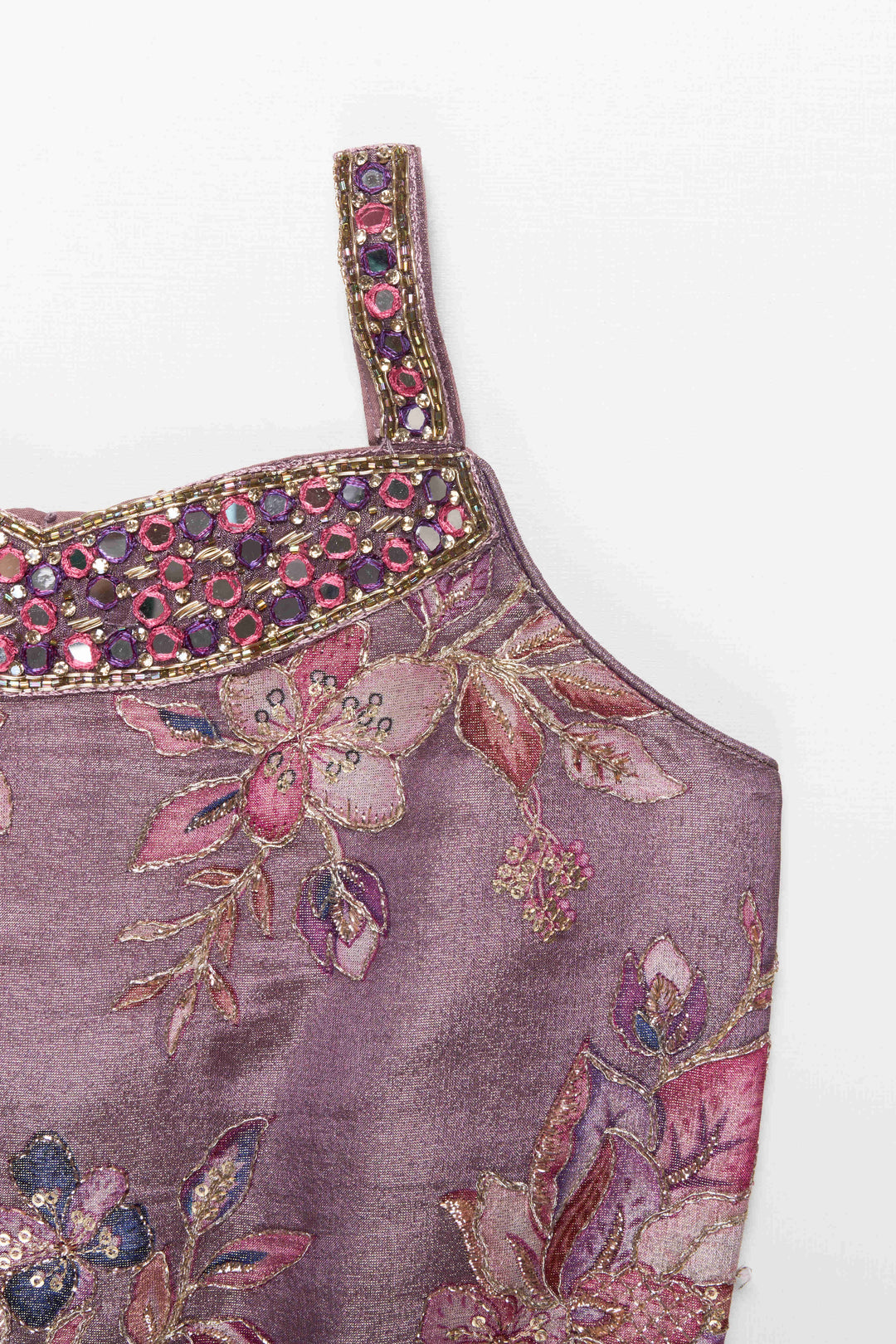 The Nesavu Girls Sharara / Plazo Set Girls Sharara Set for Weddings and Festive Celebrations Nesavu Nesavu girls georgette sharara set sequin embroidery weddings festive occasions