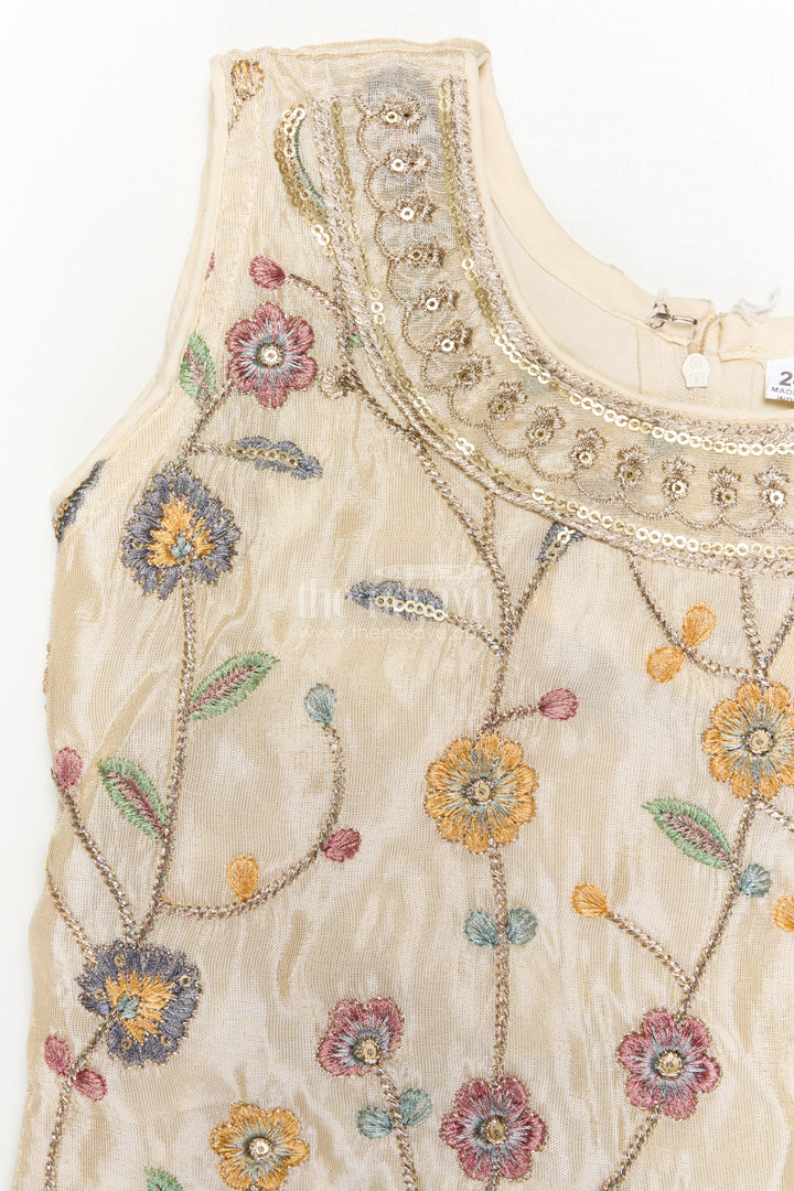 The Nesavu Girls Sharara / Plazo Set Girls Sharara Set for Weddings and Festive Family Gatherings Nesavu Nesavu girls sharara set for festive weddings and family celebrations in viscose silk