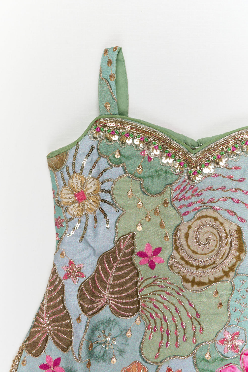 The Nesavu Girls Sharara / Plazo Set Girls Sharara Set with Embroidered Yoke for Festive Functions Nesavu Nesavu girls sharara set with embroidered yoke and dupatta for festive wear and weddings