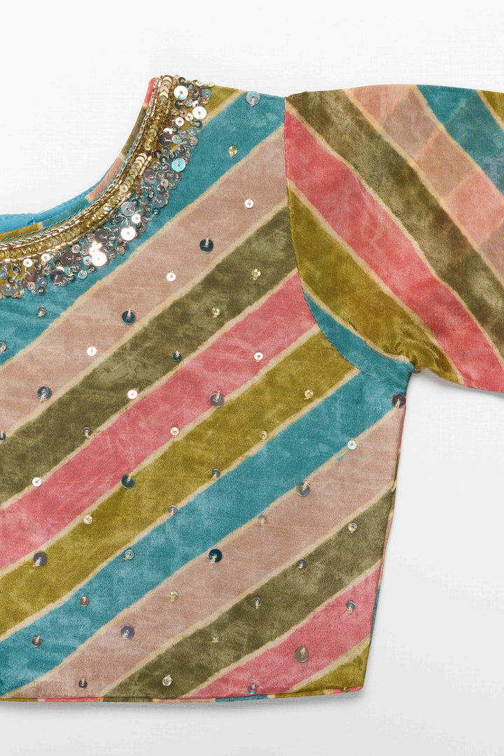 The Nesavu Girls Sharara / Plazo Set Girls Sharara Set with Embroidery for Festive Celebrations and Family Events Nesavu Nesavu girls sharara set digital print embroidery  festive outfit weddings events