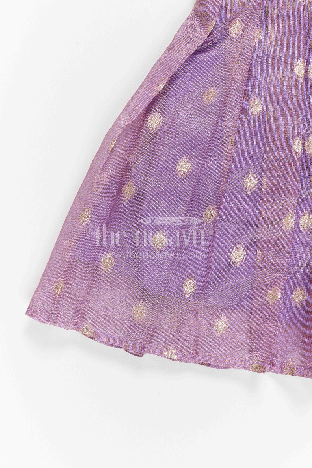 The Nesavu Silk Frock Girls Silk Frock for Festive Pooja and Celebration Wear Nesavu Nesavu Girls Silk Frock For Festive Pooja And Celebration Wear With Raw Silk Yoke
