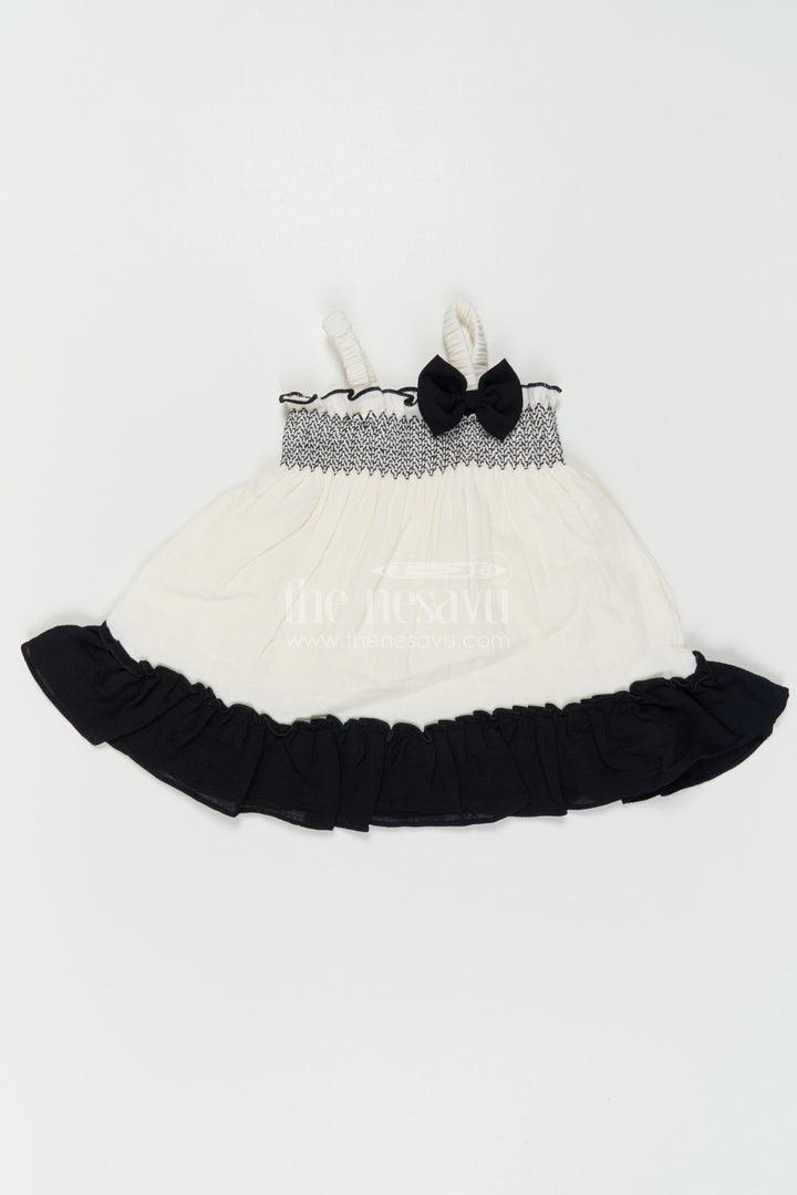 The Nesavu Girls Cotton Frock Girls Sleeveless Frock for Parties and Comfortable Daily Wear Nesavu Nesavu Girls Sleeveless Muslin Cotton Frock For Parties And Daily Wear With Layered Flared Design