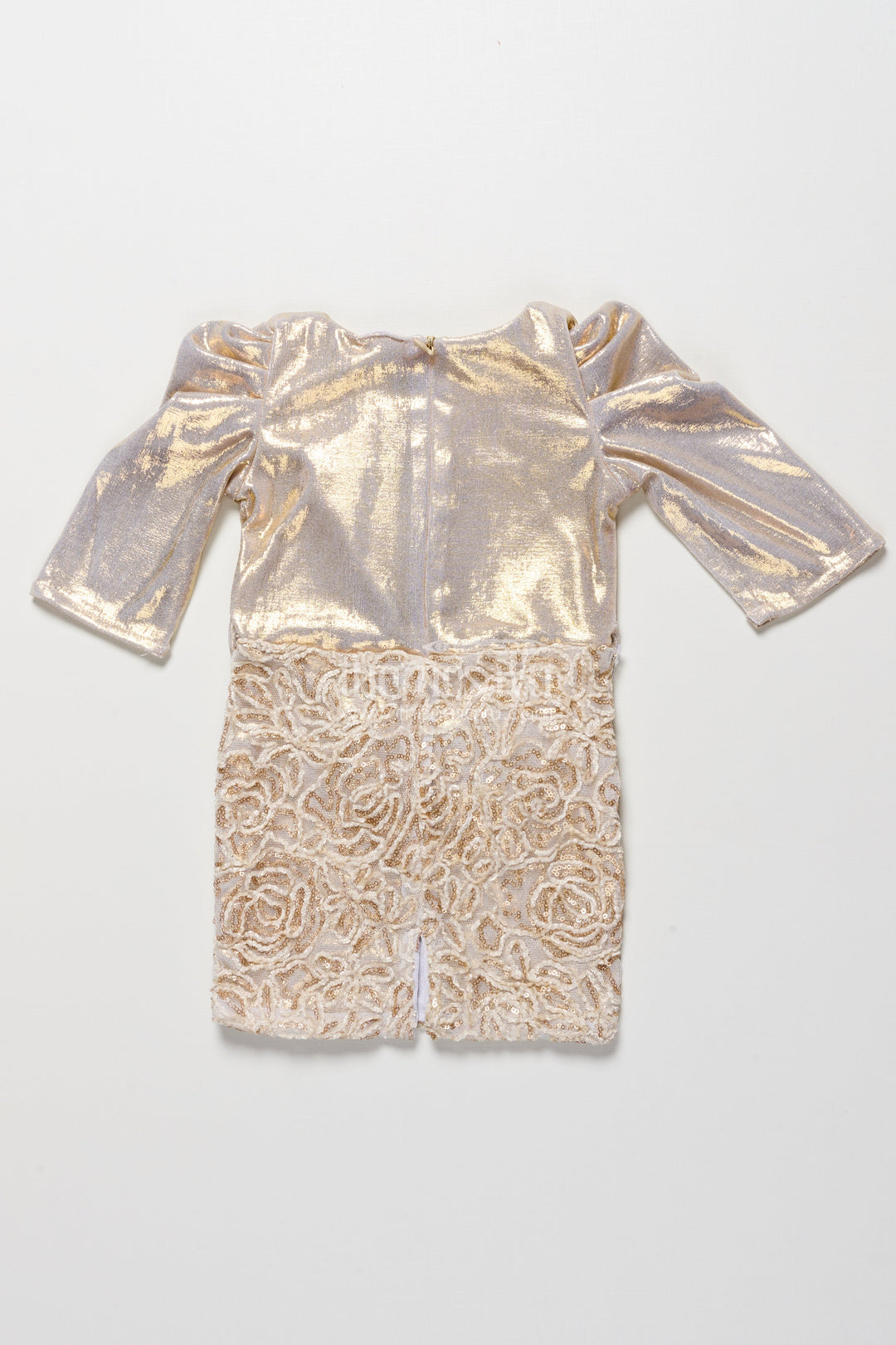 The Nesavu Girls Fancy Party Frock Girls Tissue Frock with Embroidery and Net Detailing for Parties Nesavu Nesavu girls tissue embroidered frock soft net bottom birthdays festive parties