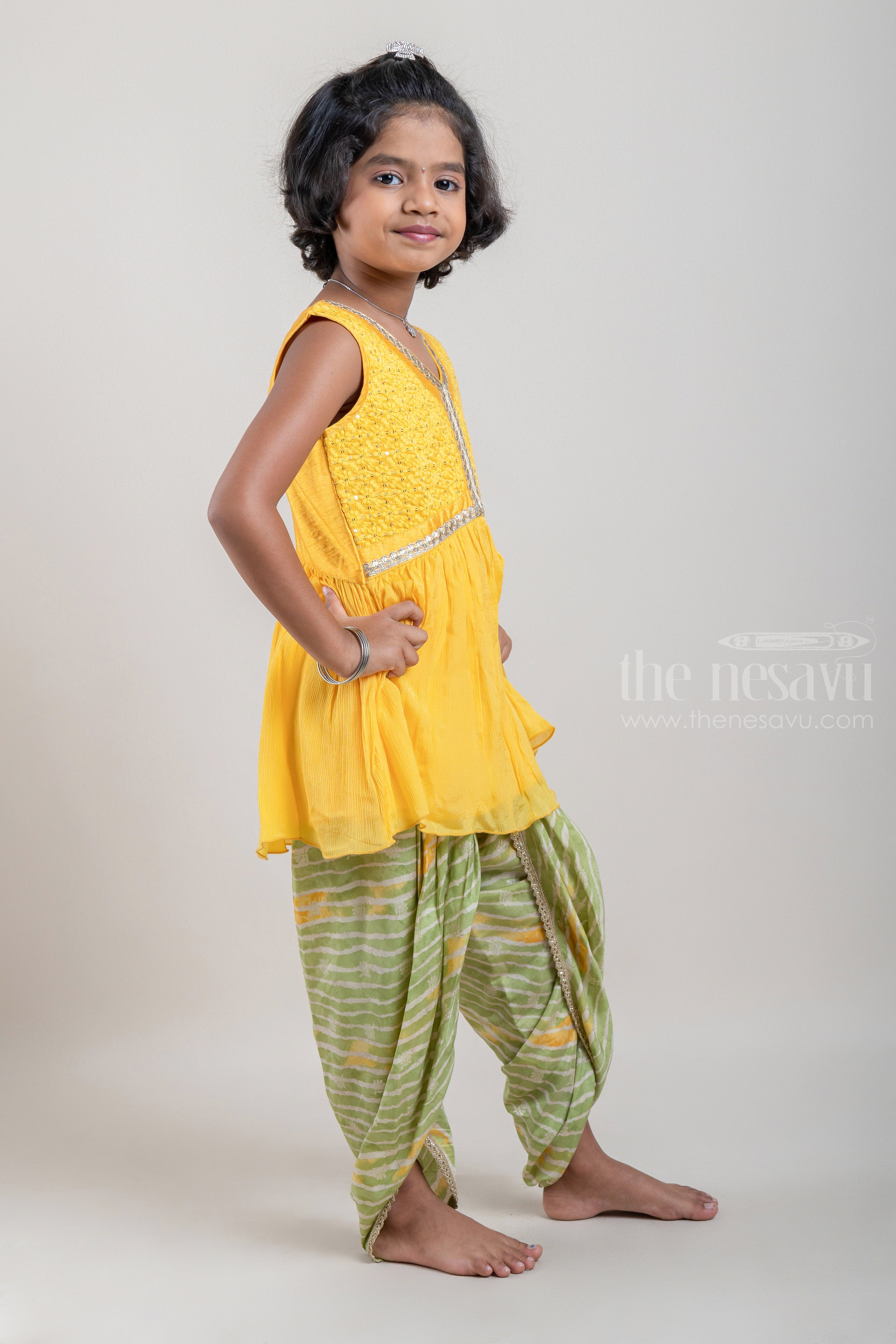 Cabric-st Edition-green & Yellow Combo Kurti, Patiala Bottom With Dupatta  Suit at Rs 999 | Ladies Kurta | ID: 26145003012