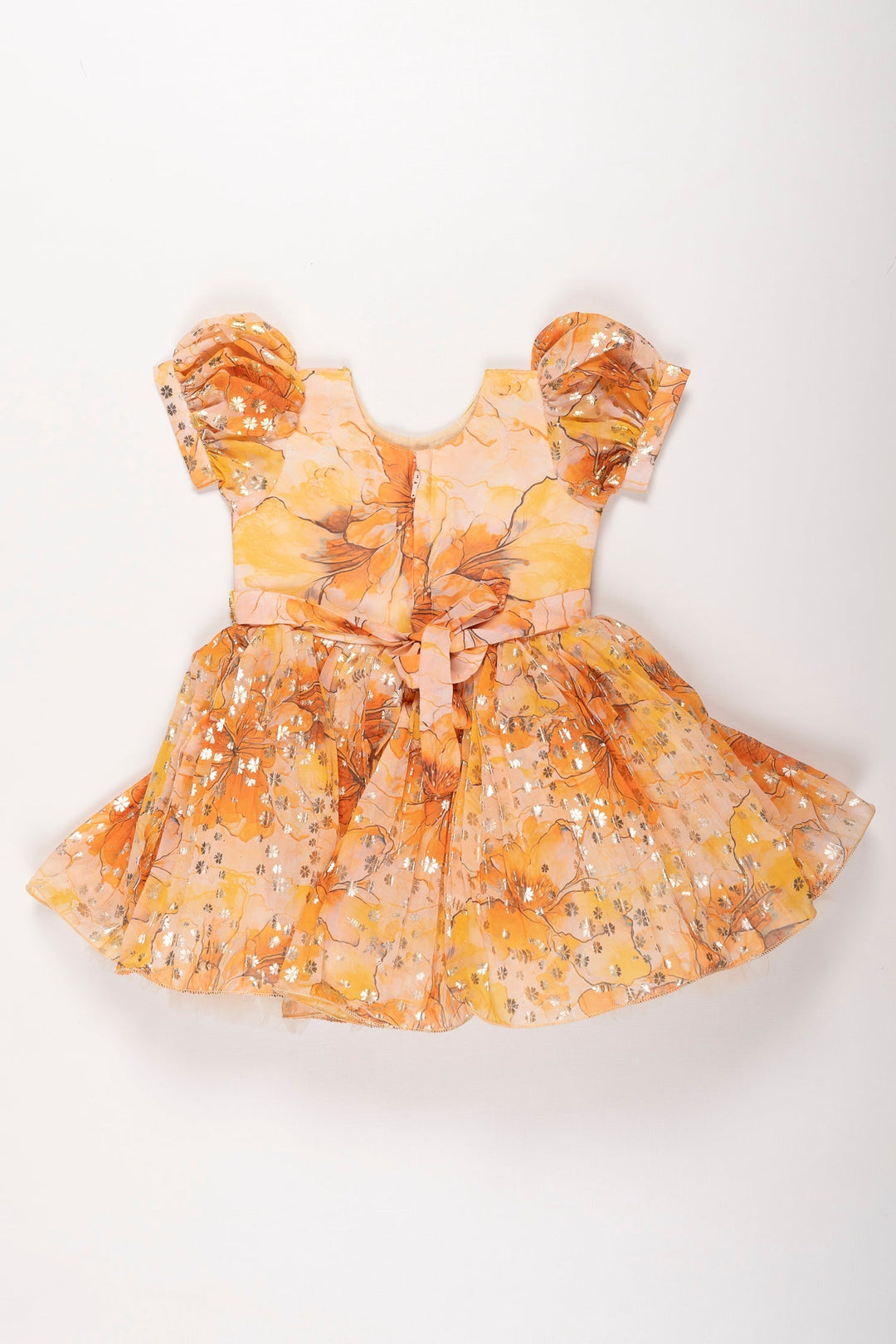 Yellow Sequin Silk Frock for Girls | The Nesavu The Nesavu Yellow Sequin Silk Frock for Girls | The Nesavu The Nesavu